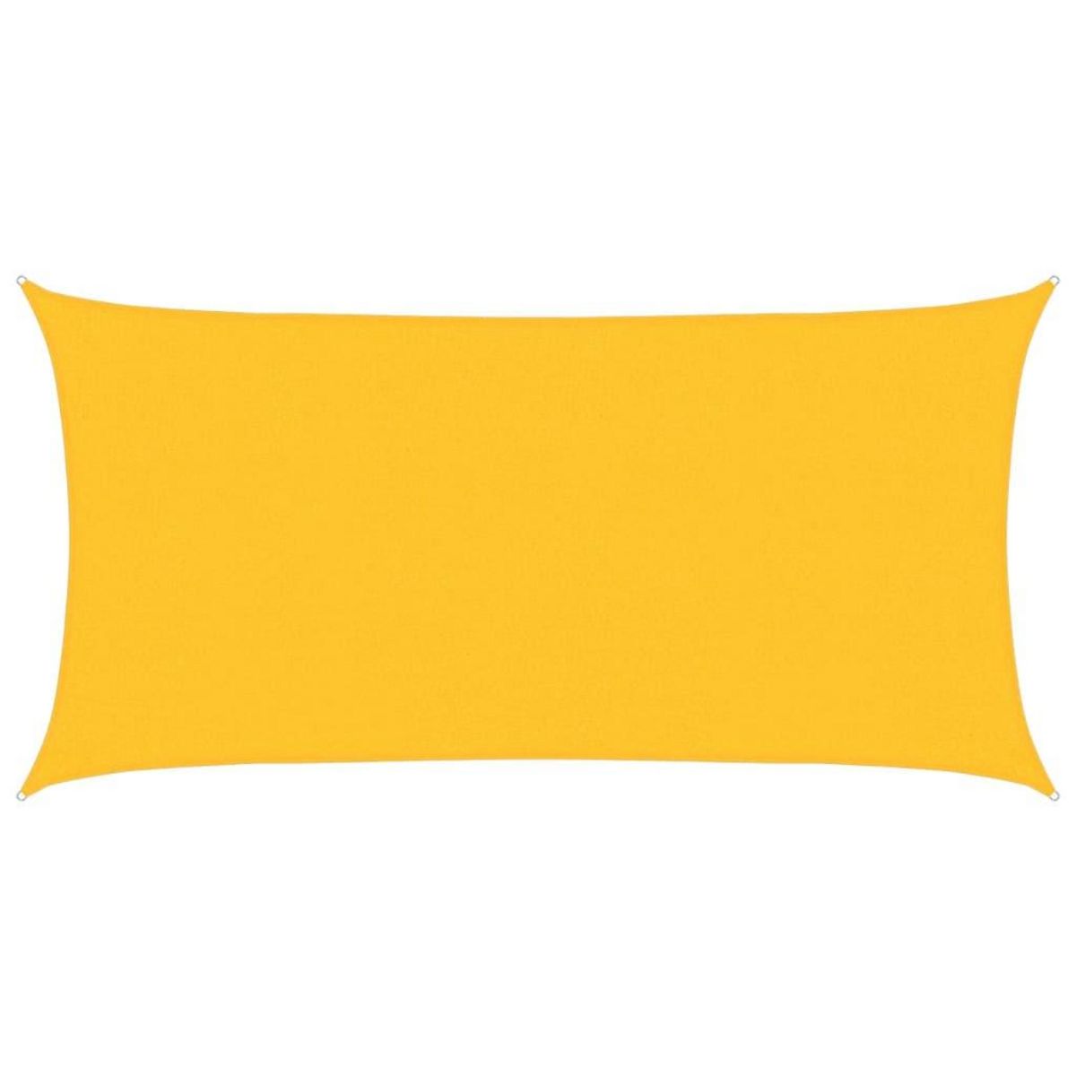 VIDAXL Voile d'ombrage 160 g/m^2 Jaune 2,5x4,5 m PEHD