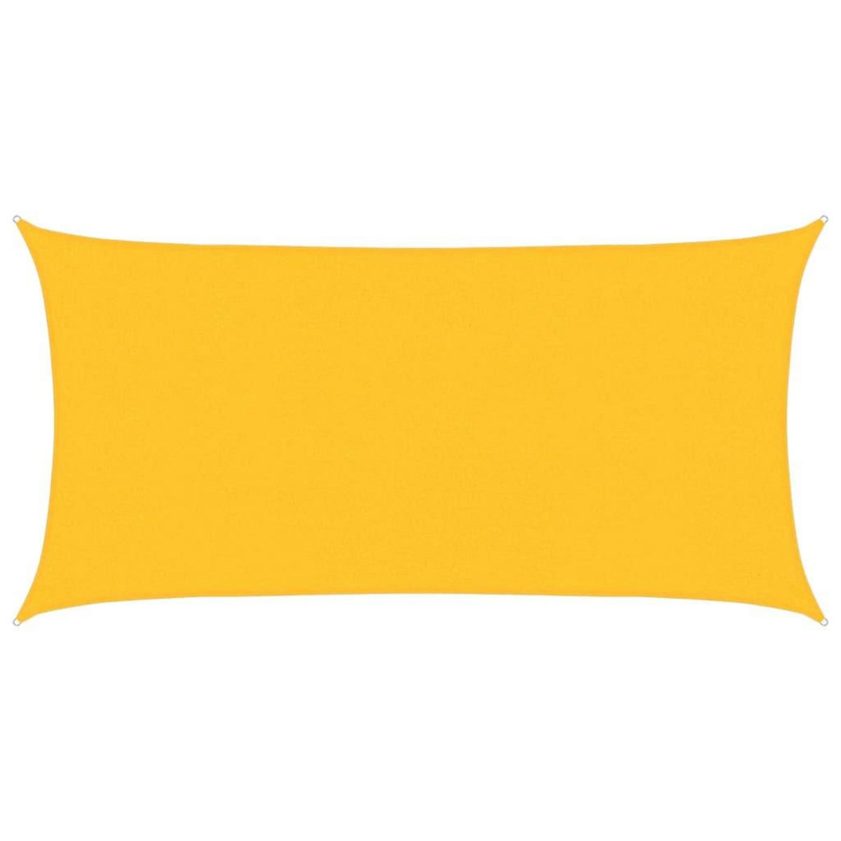 VIDAXL Voile d'ombrage 160 g/m^2 Jaune 2,5x4,5 m PEHD