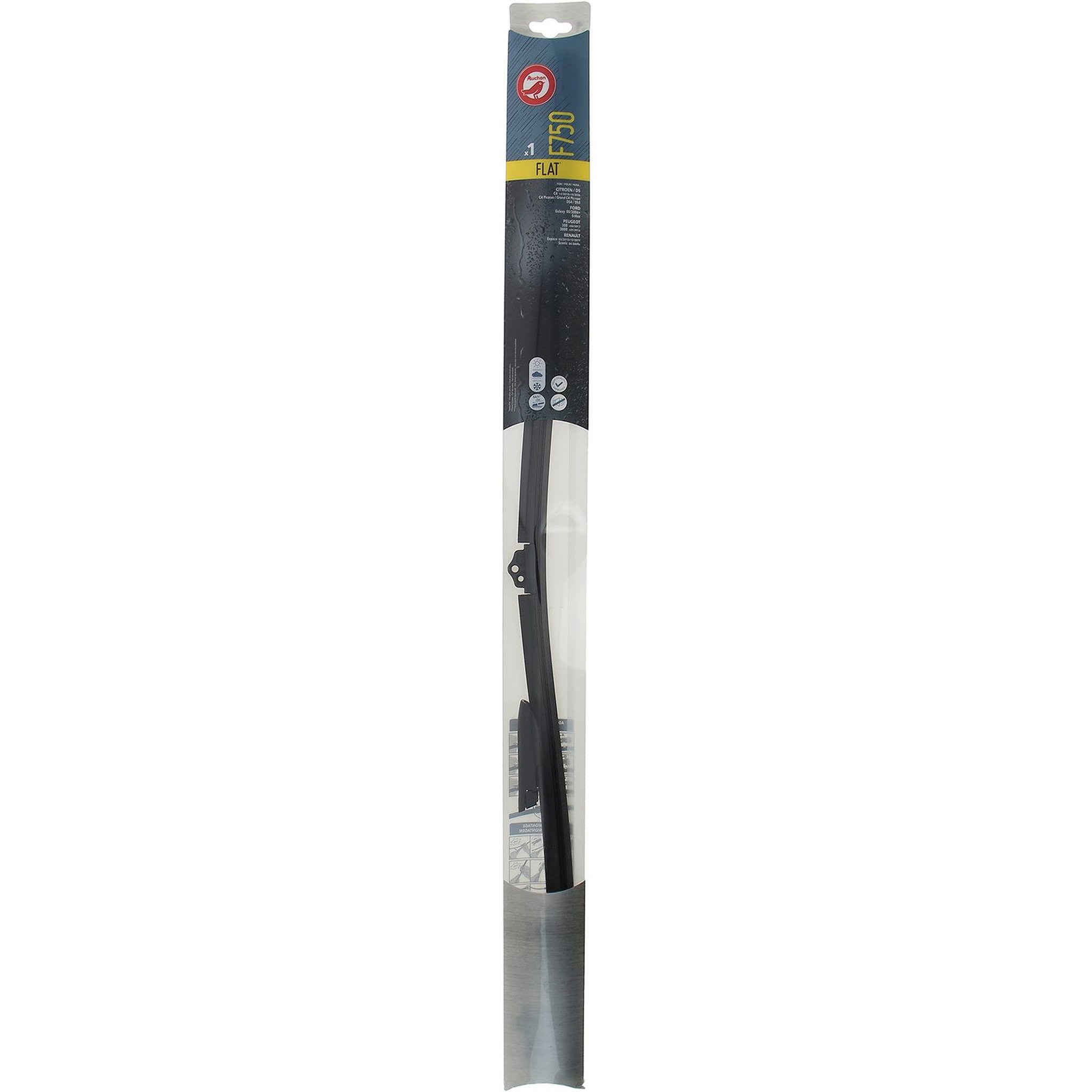AUCHAN Balai d'essuie-glace plat F750 75cm pour CITROËN / DS FORD PEUGEOT RENAULT