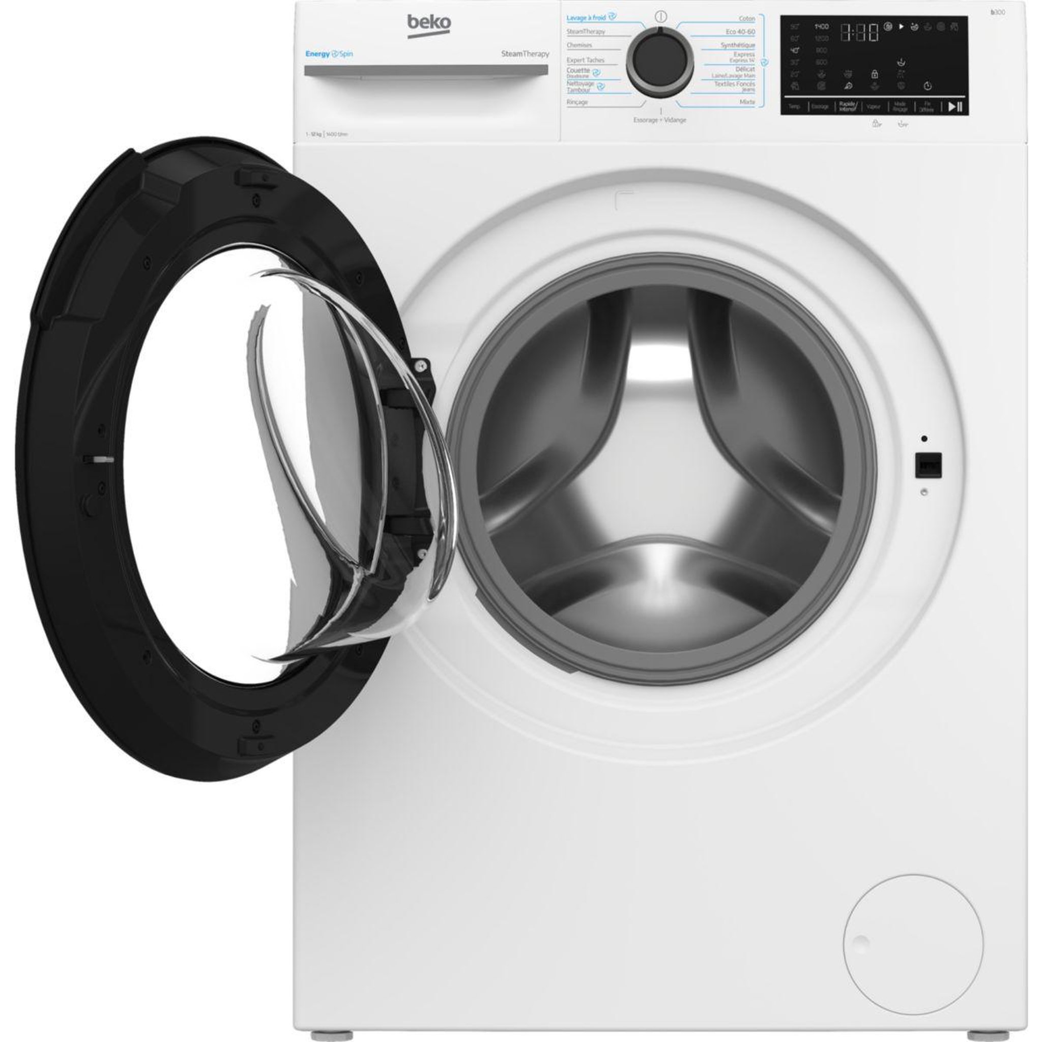 Voir la diapositive 3 : Beko Lave linge hublot bm3wft412411b