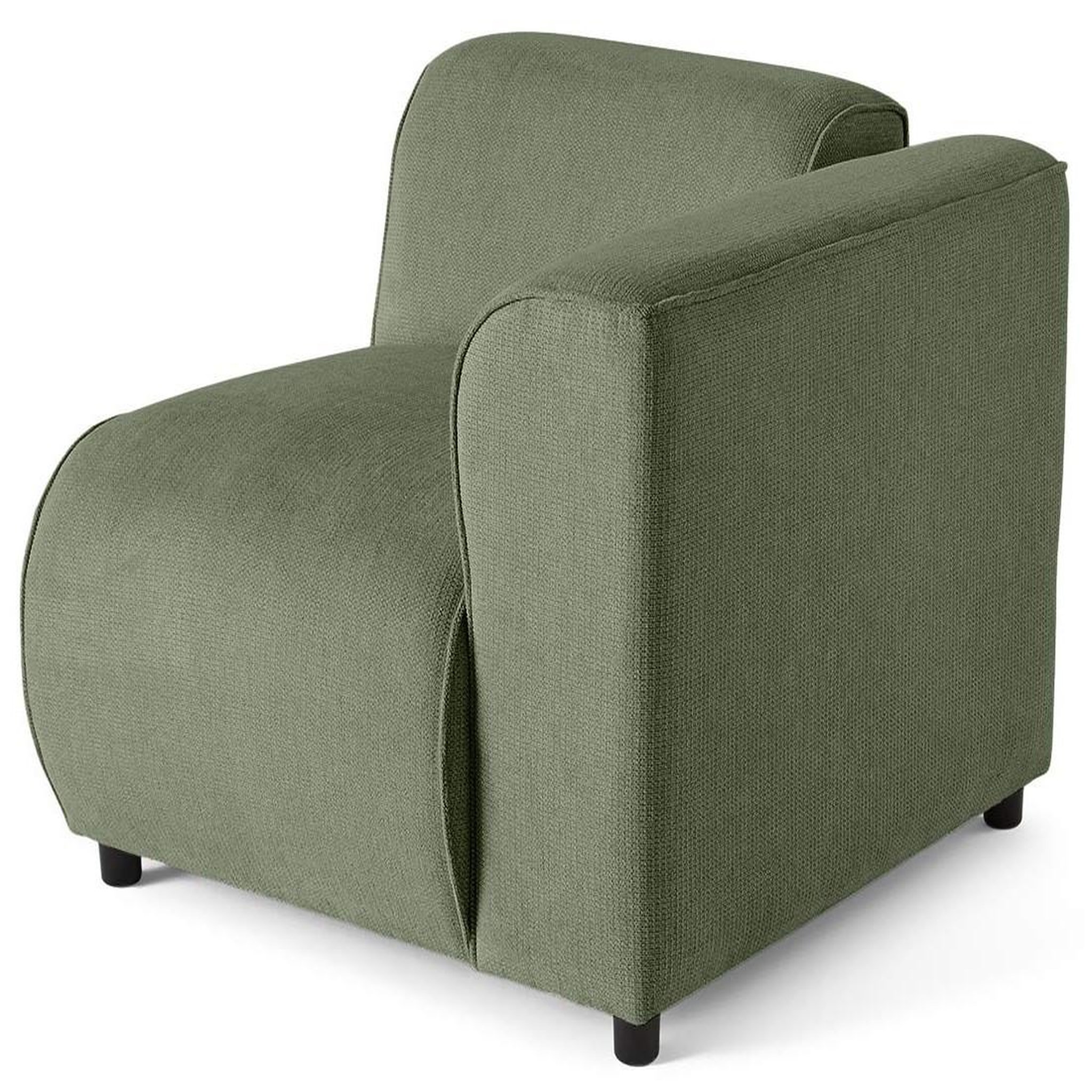 Voir la diapositive 1 : LISA DESIGN Suaro - module d'assise d'angle droit en tissu texturé