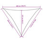 Voir la diapositive 6 : VIDAXL Voile d'ombrage 160 g/m^2 Orange 3,5x3,5x4,9 m PEHD