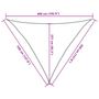 Voir la diapositive 6 : VIDAXL Voile d'ombrage 160 g/m^2 Orange 3,5x3,5x4,9 m PEHD