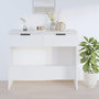 Voir la diapositive 3 : VIDAXL Table console Blanc 90x36x75 cm Bois d ingénierie