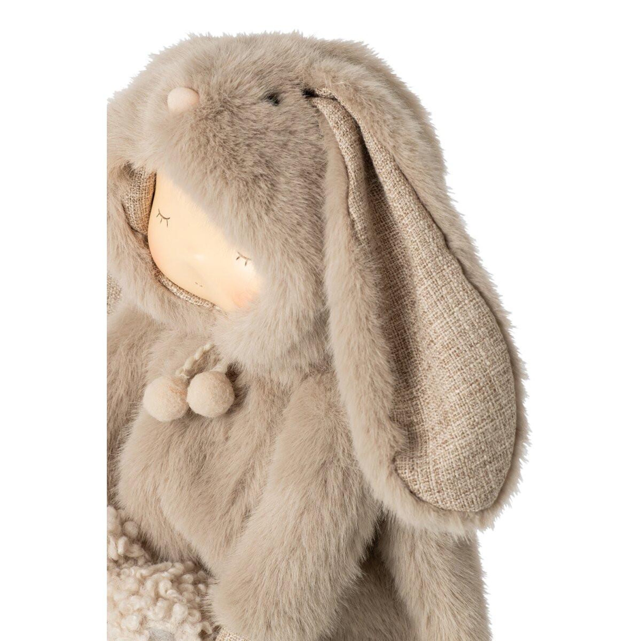 Voir la diapositive 4 : J-LINE Statuette enfant en lapin  laszlo  47cm marron