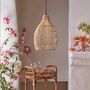 Voir la diapositive 6 : Lumisky Suspension solaire bohème HOLIDAY Beige Poly rotin H42cm