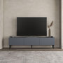 Voir la diapositive 3 : Habitat et Jardin Meuble TV en bois  Oscar  - 180 x 31 x 45 cm - Gris anthracite