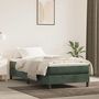 Voir la diapositive 2 : VIDAXL Cadre de lit sans matelas vert fonce 90x190 cm velours