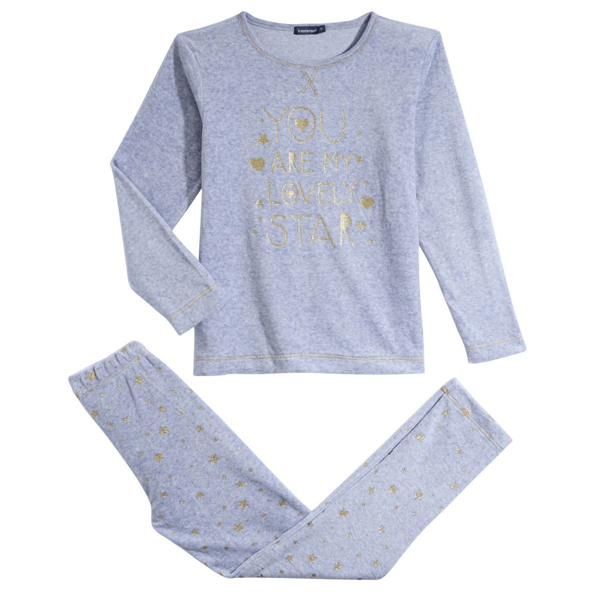 IN EXTENSO Pyjama velours Fille du 8 au 16 ans