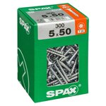 CENTRALE BRICO Lot de 300 vis acier tête fraisée torx SPAX, Diam.5 mm x L.50 mm