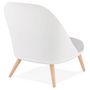 Voir la diapositive 4 : Paris Prix Fauteuil Lounge Design en Tissu  Tocia  76cm Blanc