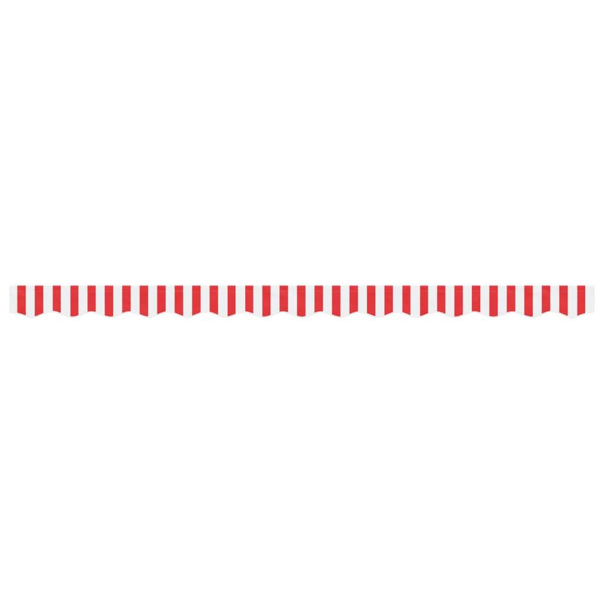 Voir la diapositive 3 : VIDAXL Tissu de remplacement de cantonniere d'auvent rouge blanc 3,5 m