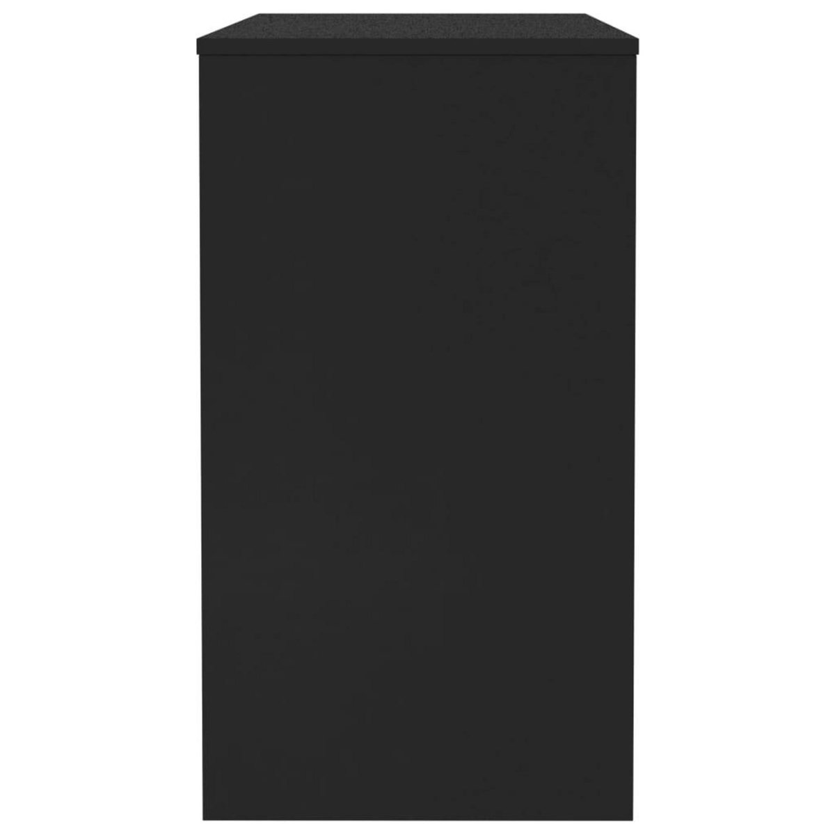 VIDAXL Bureau Noir 90x40x72 cm Bois d'ingenierie