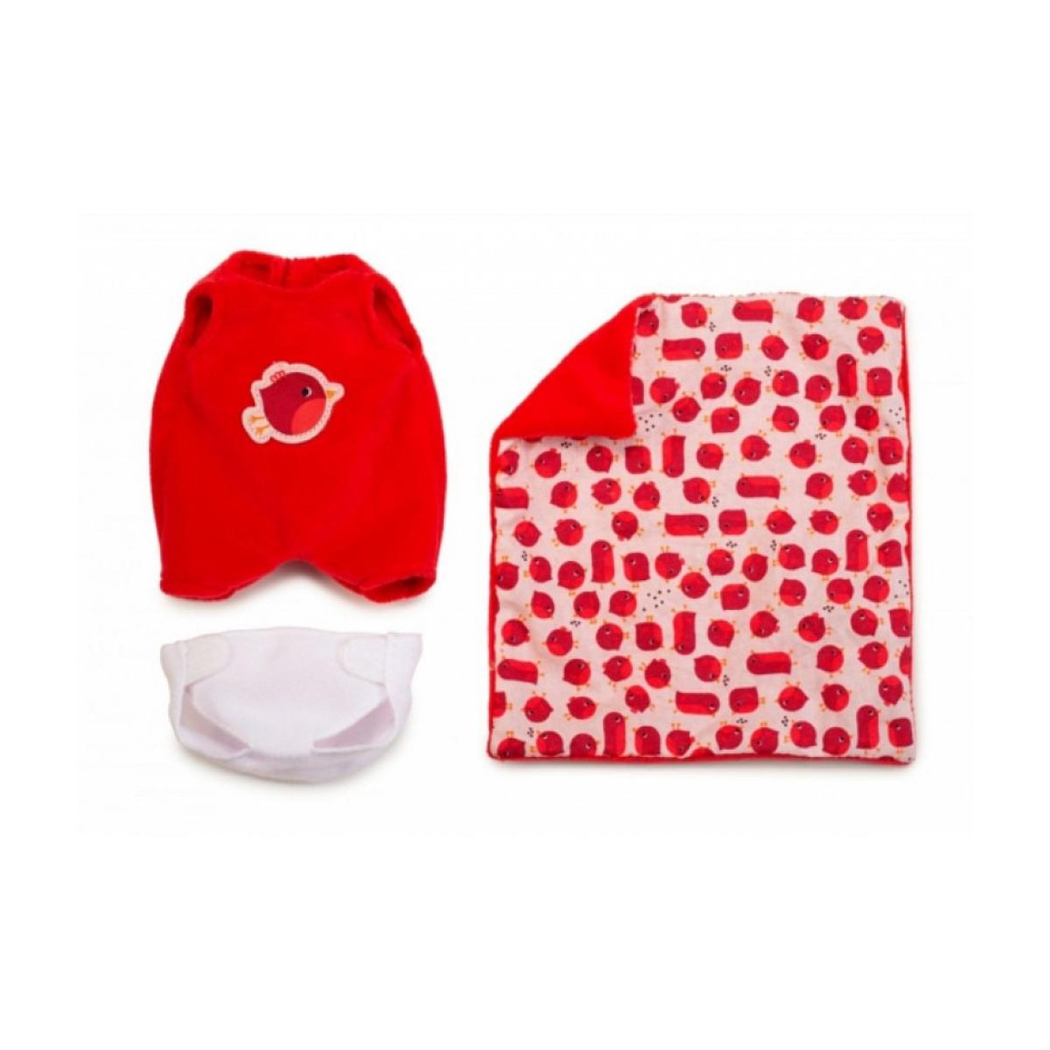 Voir la diapositive 2 : LILLIPUTIENS Agathe Bebe - poupee en tissu 22cm