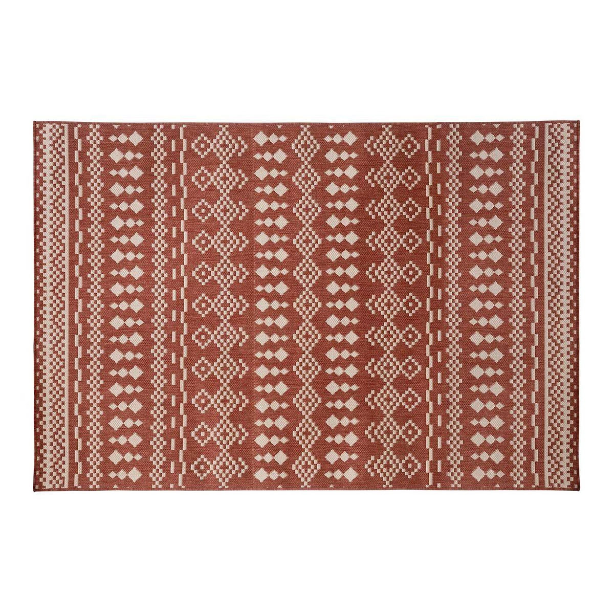 ATMOSPHERA Tapis Déco Imprimé  Colyn  120x160cm Terracotta