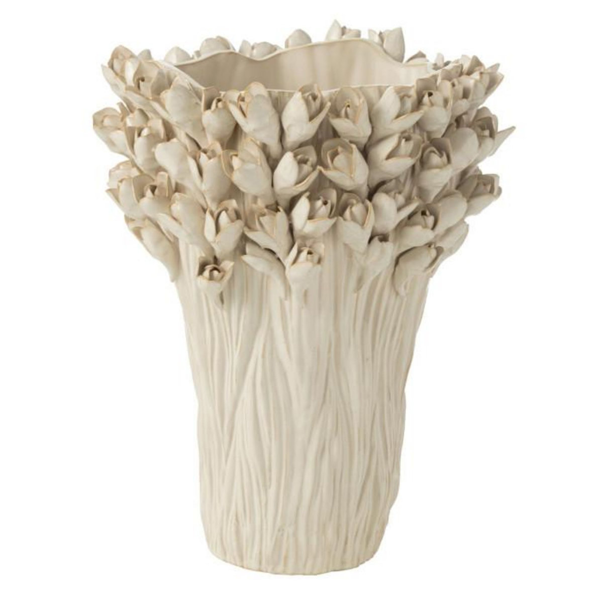 Paris Prix Vase Déco en Grès  Ambrosia  43cm Blanc