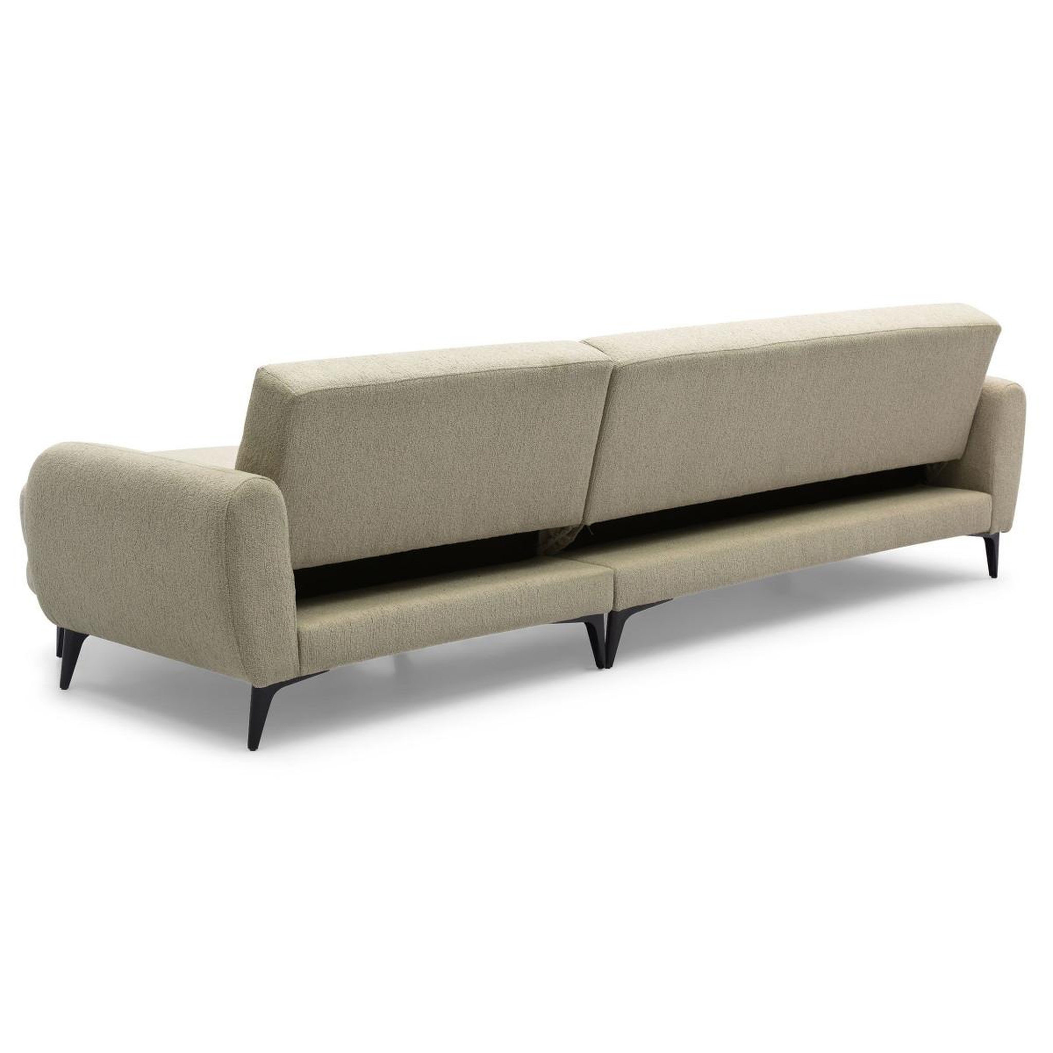 Voir la diapositive 3 : Paris Prix Canapé d'angle convertible  milan  283cm taupe