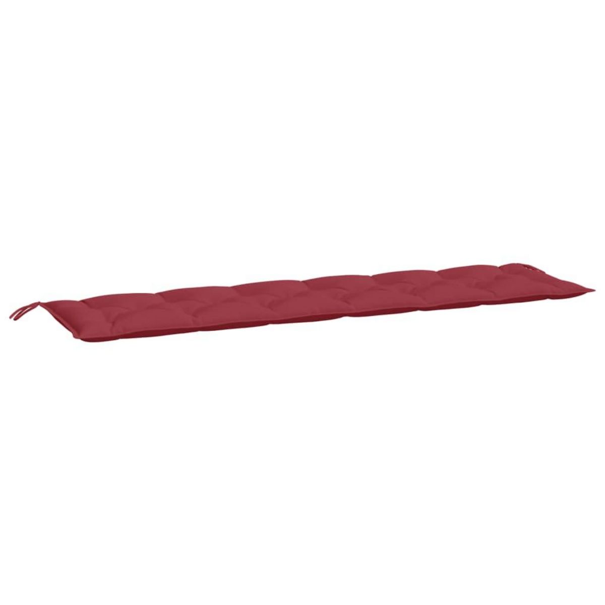 VIDAXL Coussins de banc de jardin lot de 2 rouge bordeaux tissu Oxford