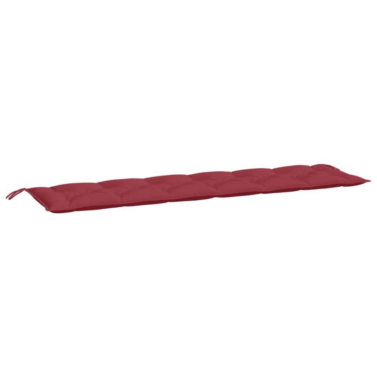 VIDAXL Coussins de banc de jardin lot de 2 rouge bordeaux tissu Oxford