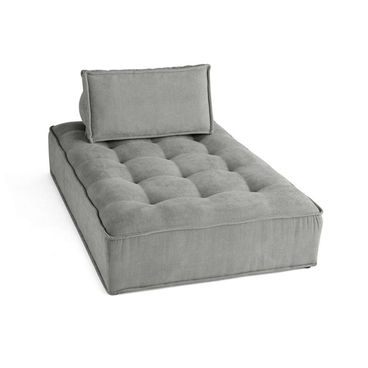 LISA DESIGN Marisol - module d'assise méridienne - velours texturé