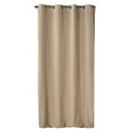Douceur d'Intérieur Rideau à œillets BELI - Bouclette unie. Coloris disponibles : Rouge, Beige, Marron