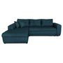Voir la diapositive 1 : Canapé d'angle gauche convertible tissu CLELIA, 4 places