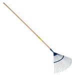 OUTILS PERRIN Balai à gazon dents rondes emmanché