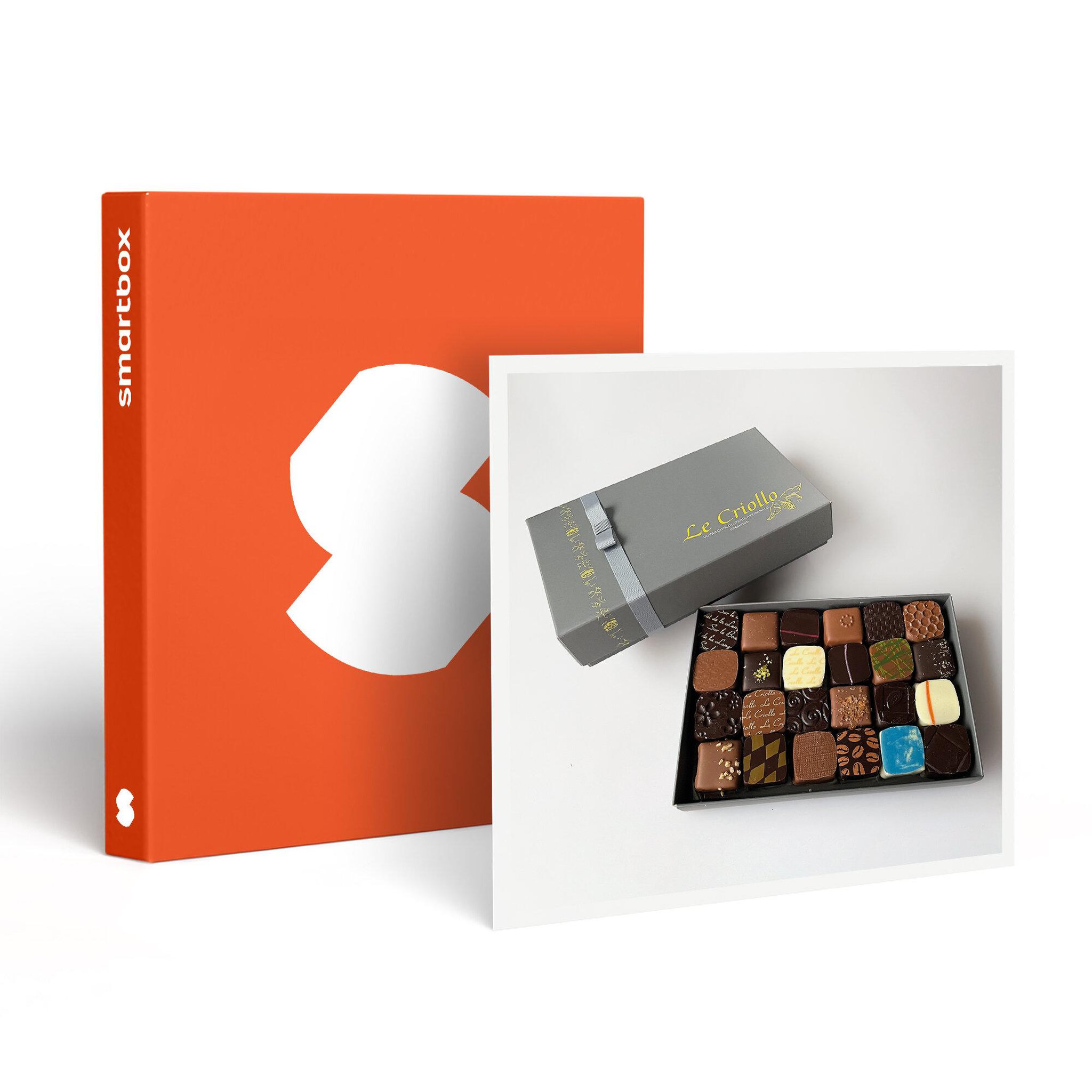 Smartbox Gourmandise à domicile : ballotin de 48 chocolats artisanaux - coffret cadeau gastronomie