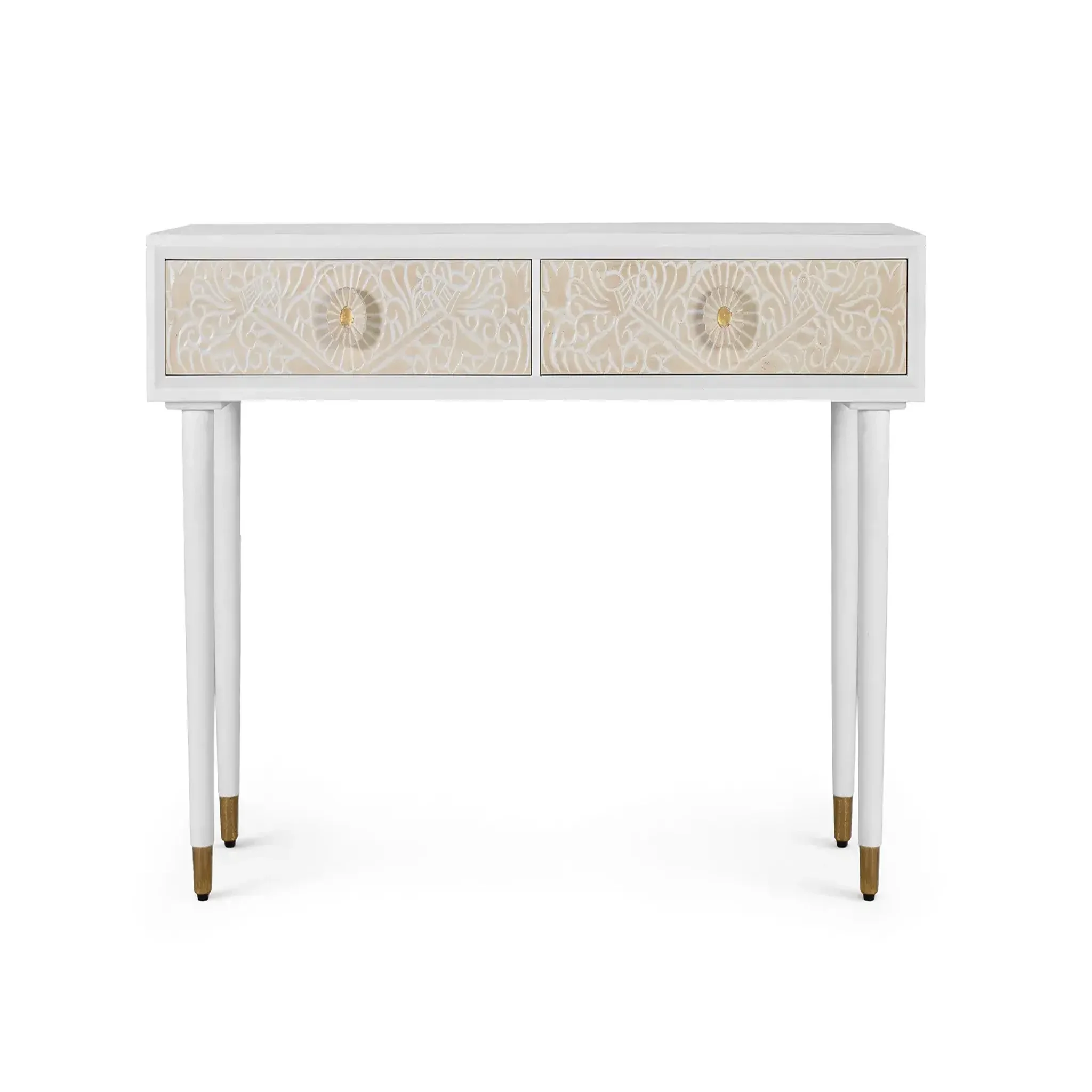 GINER Y COLOMER SL Console en bois de manguier 140 cm style méditerranéen moderne