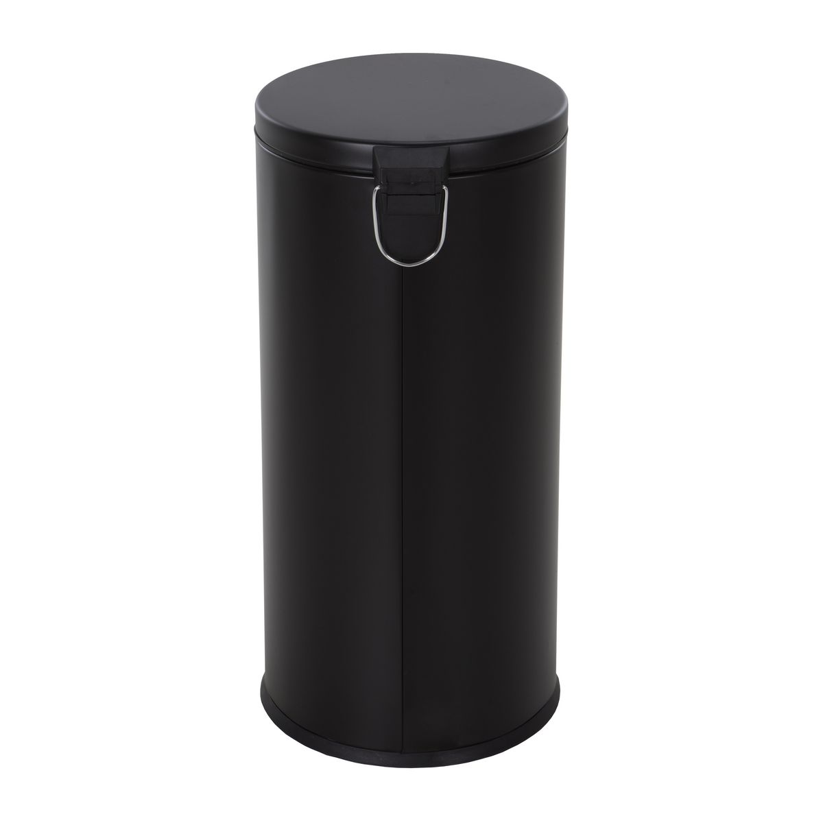 SELEKTA Poubelle à pédale 30L Noir mat