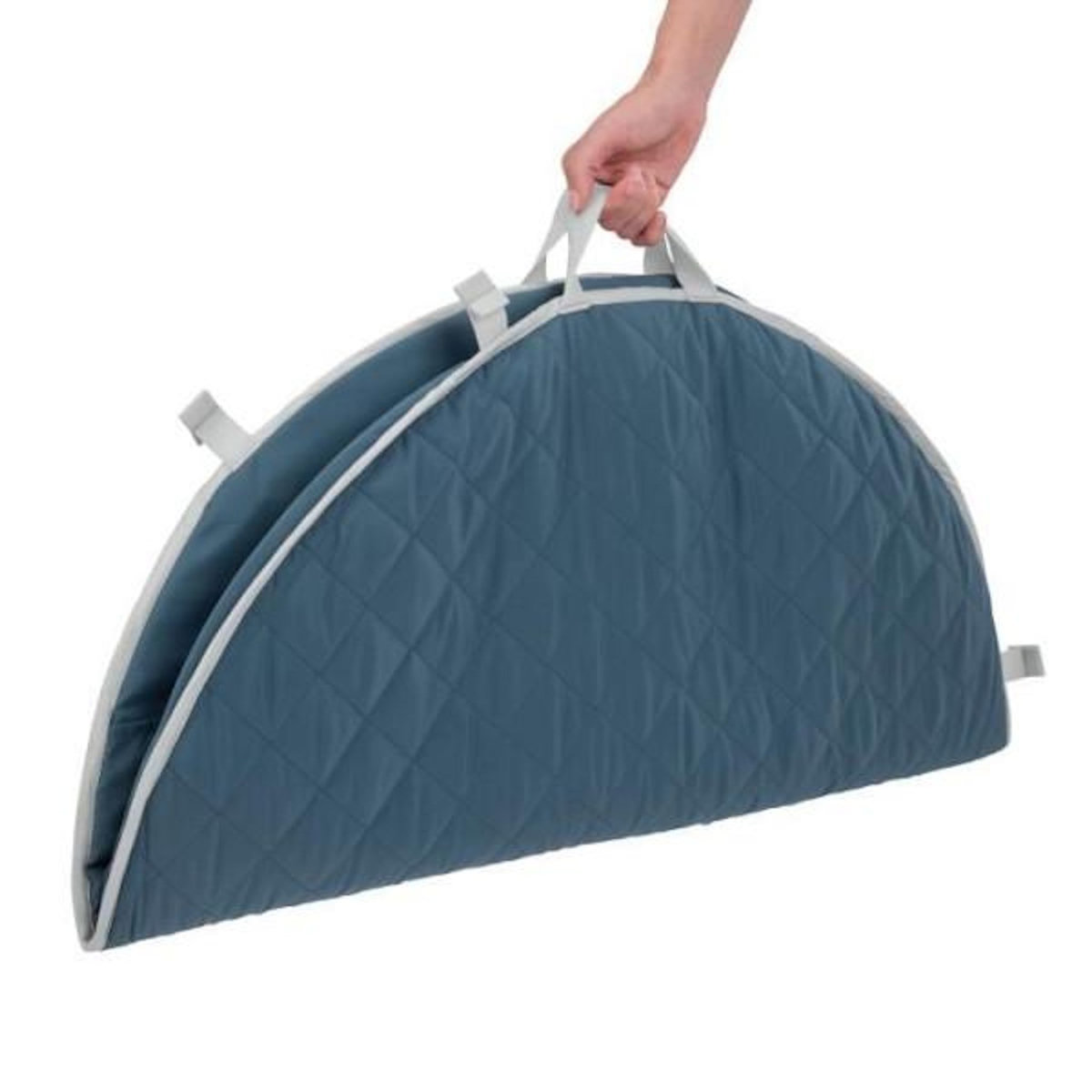 MARKET24 INGENUITY Tapis d'éveil réversible bébé évolutif - Marin - pliable, arche de jeu en bois amovible, 5 jouets, miroir, coussi