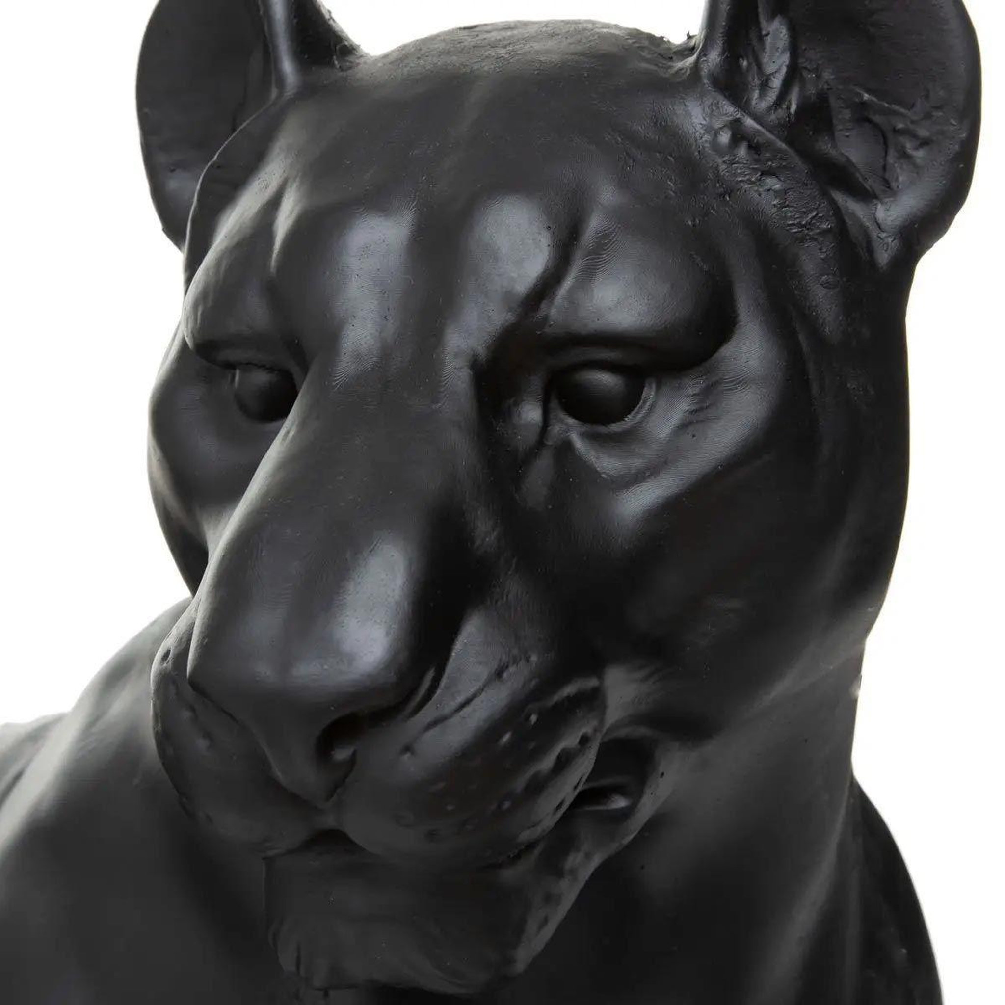 Voir la diapositive 2 : ATMOSPHERA Statuette déco  léopard couché  80cm noir