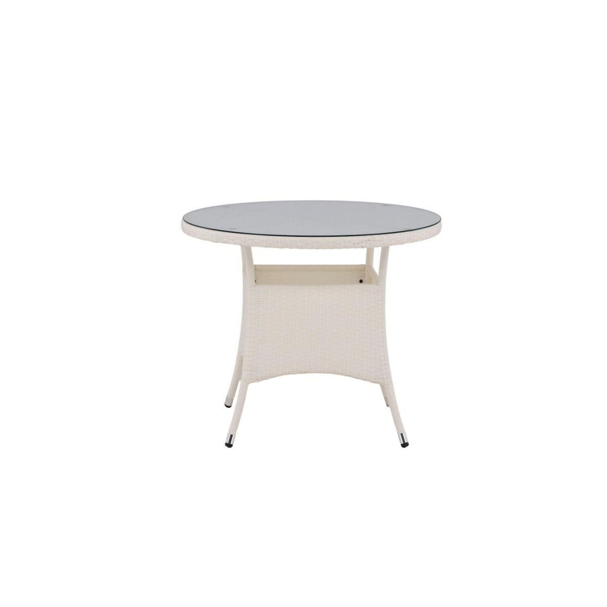 Paris Prix Table de Jardin Ronde  Volta  90cm Blanc