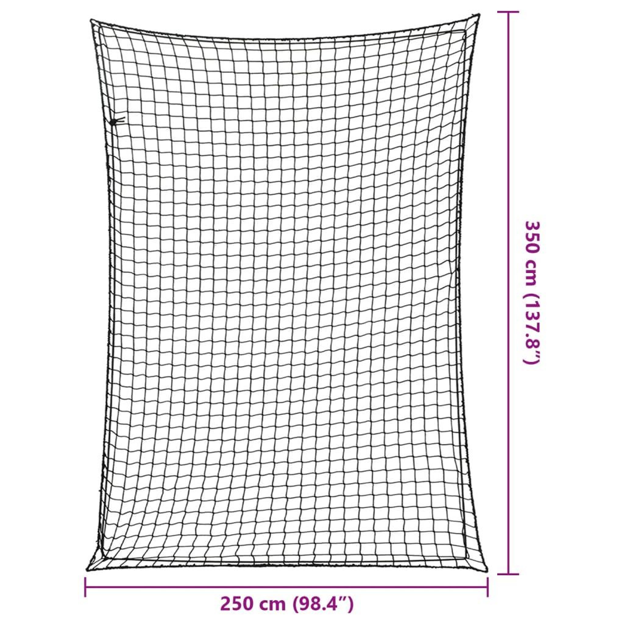 Voir la diapositive 6 : VIDAXL Filet pour remorque avec corde elastique noir 3,5x2,5 m PP