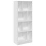 Voir la diapositive 2 : VIDAXL Bibliotheque blanc 57x28,5x141 cm bois d'ingenierie