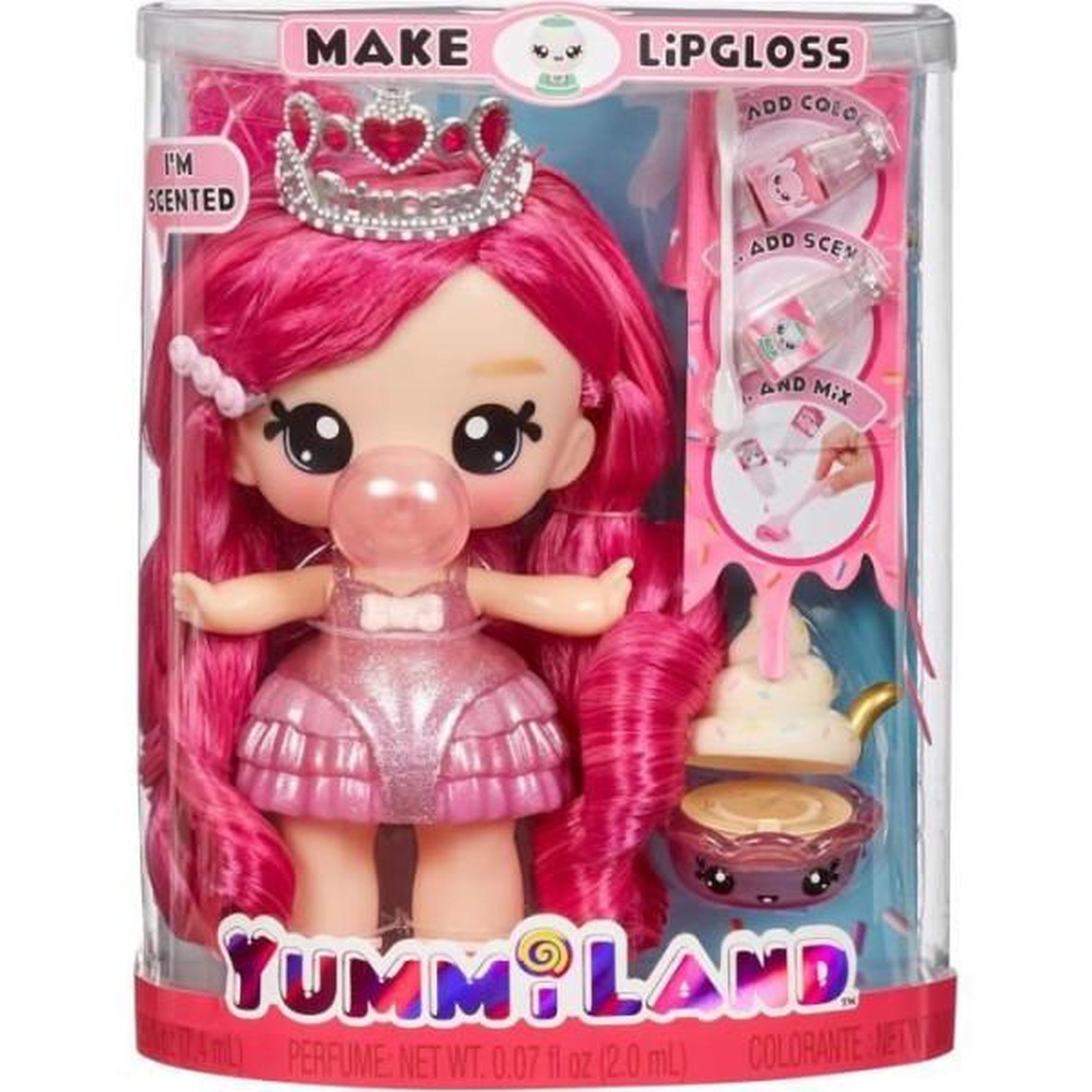Voir la diapositive 2 : L.O.L. SURPRISE! Yummiland - Grande poupée 25 cm a coiffer et câliner - Animal de compagnie + baumes a levre parfumé - Bianca - Des 4ans