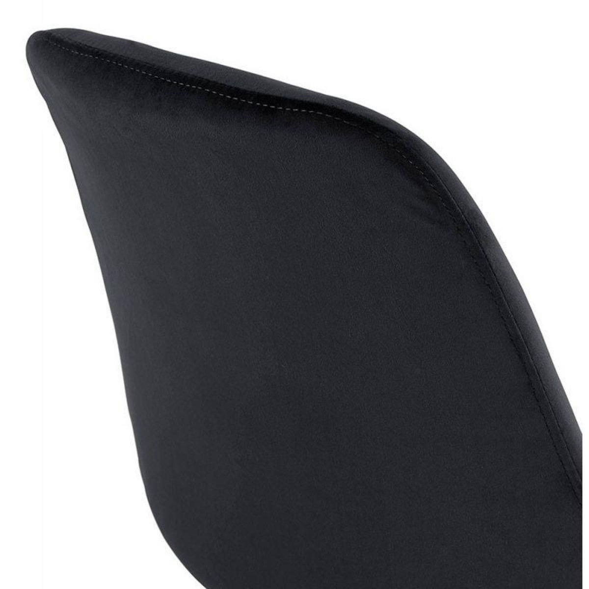 Paris Prix Chaise Design Velours & Bois  Pady  85cm Noir