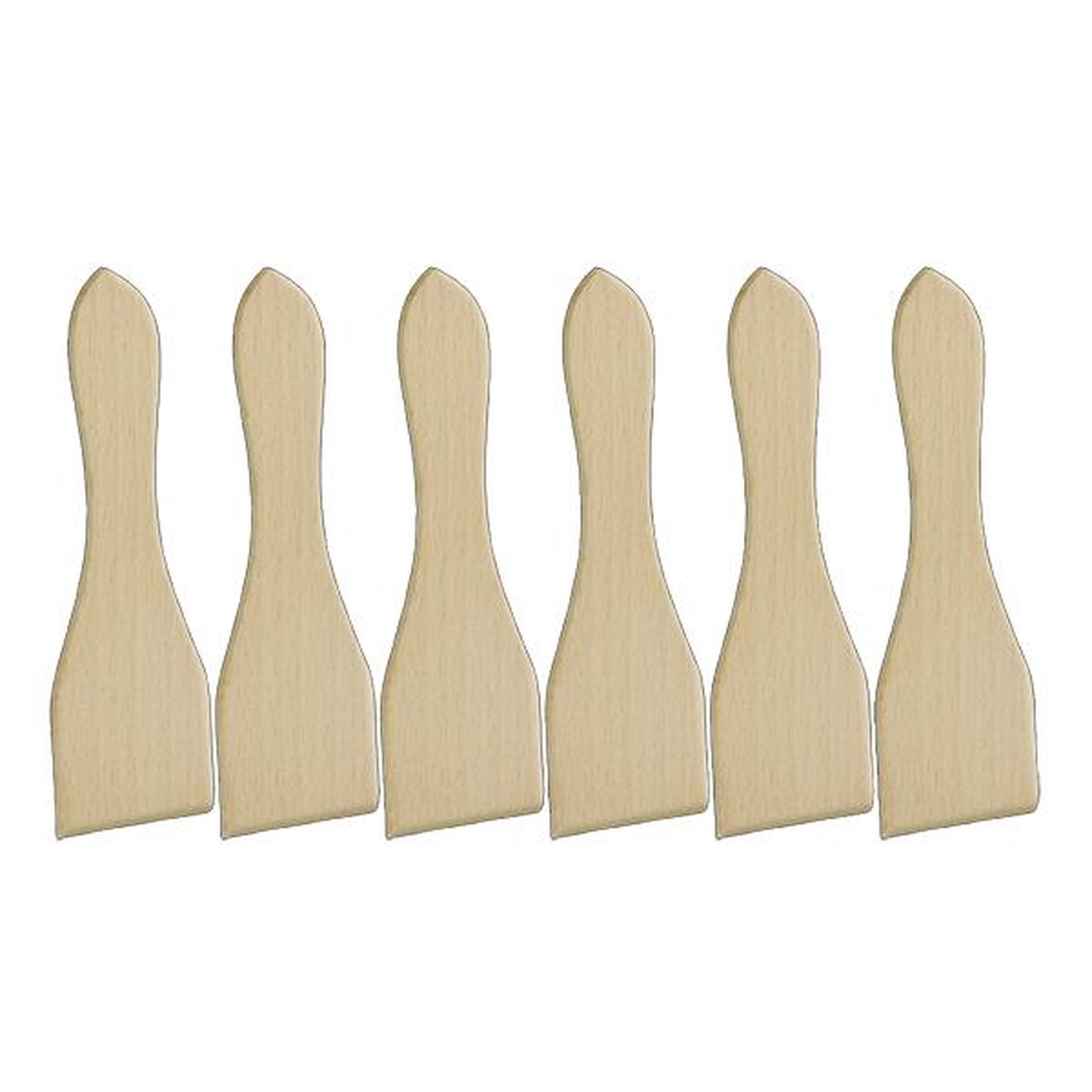 Metaltex Lot de 6 spatules à raclette en bois - 589703