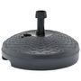 Voir la diapositive 3 : VIDAXL Socle de parasol rempli de sable/d'eau 20 L Plastique rotin