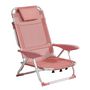 Voir la diapositive 1 : Clic Clac des Plages Fauteuil relax aluminium 4 positions rose CLIC CLAC