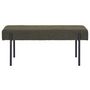 Voir la diapositive 2 : LISA DESIGN Romeo - banc - tissu bouclette - 100 cm