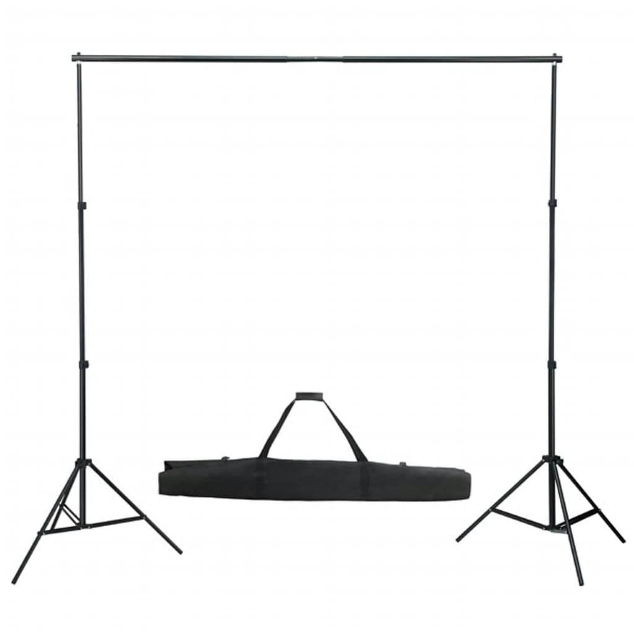 Voir la diapositive 3 : VIDAXL Kit de studio photo avec eclairage toile de fond et reflecteur