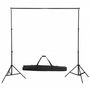 Voir la diapositive 3 : VIDAXL Kit de studio photo avec eclairage toile de fond et reflecteur