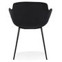 Voir la diapositive 5 : Paris Prix Fauteuil Design en Velours  Javier  80cm Noir