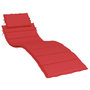 Voir la diapositive 2 : VIDAXL Coussin de chaise longue rouge 186x58x3 cm tissu oxford