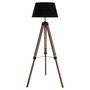 Voir la diapositive 3 : ATMOSPHERA Lampadaire Trépied Bois  Runo  145cm Noir
