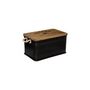 Voir la diapositive 3 : ATMOSPHERA Lot de 3 Malles Design en Métal  Cuba  60cm Noir