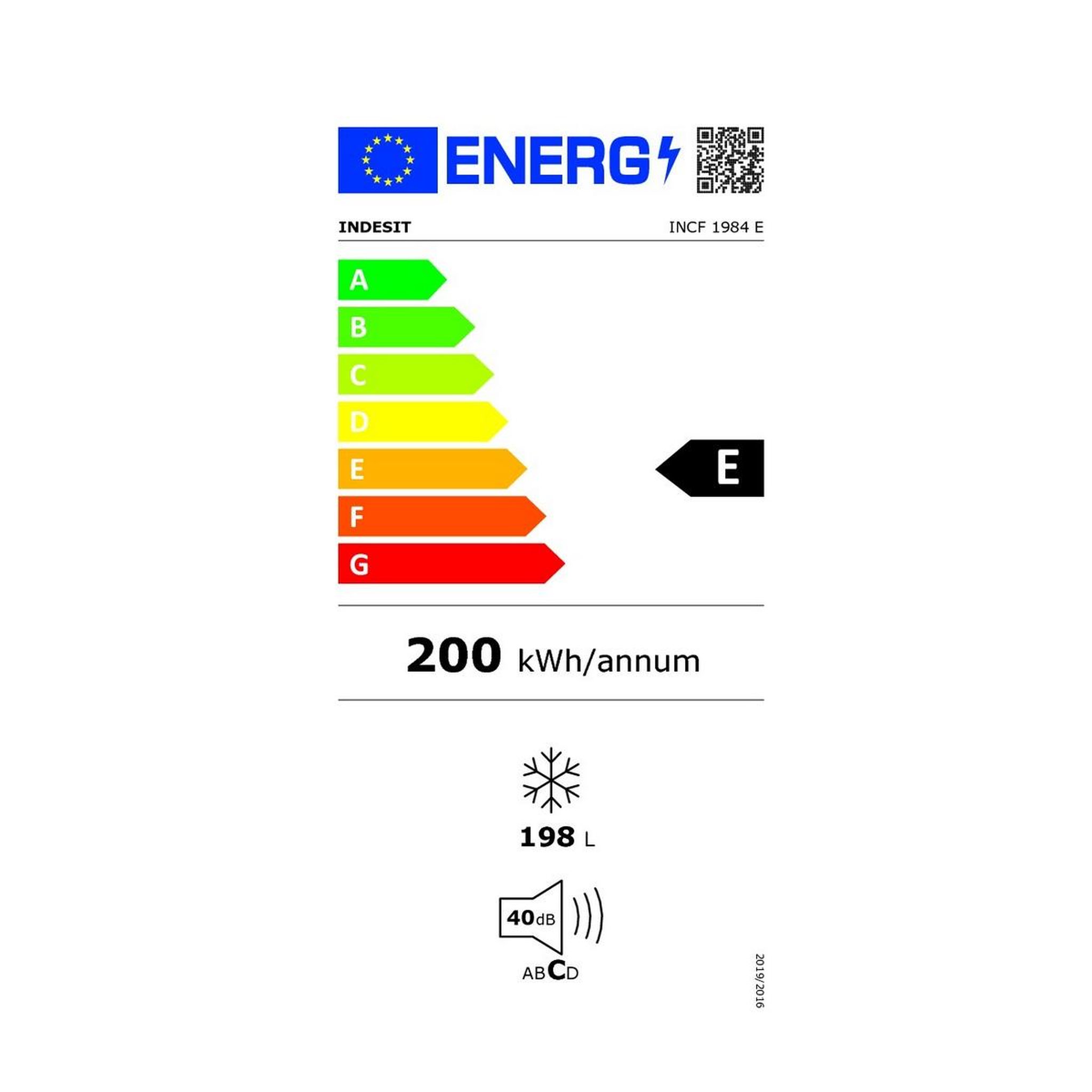 Voir la diapositive 2 : Indesit Congélateur coffre 91cm 198l - incf1984e