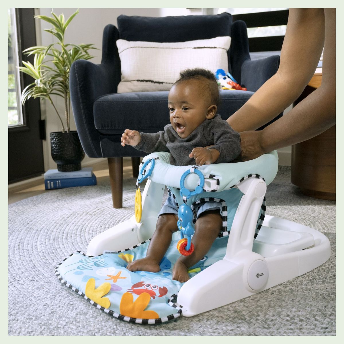 Baby Einstein Siège au sol position assise 2-en-1