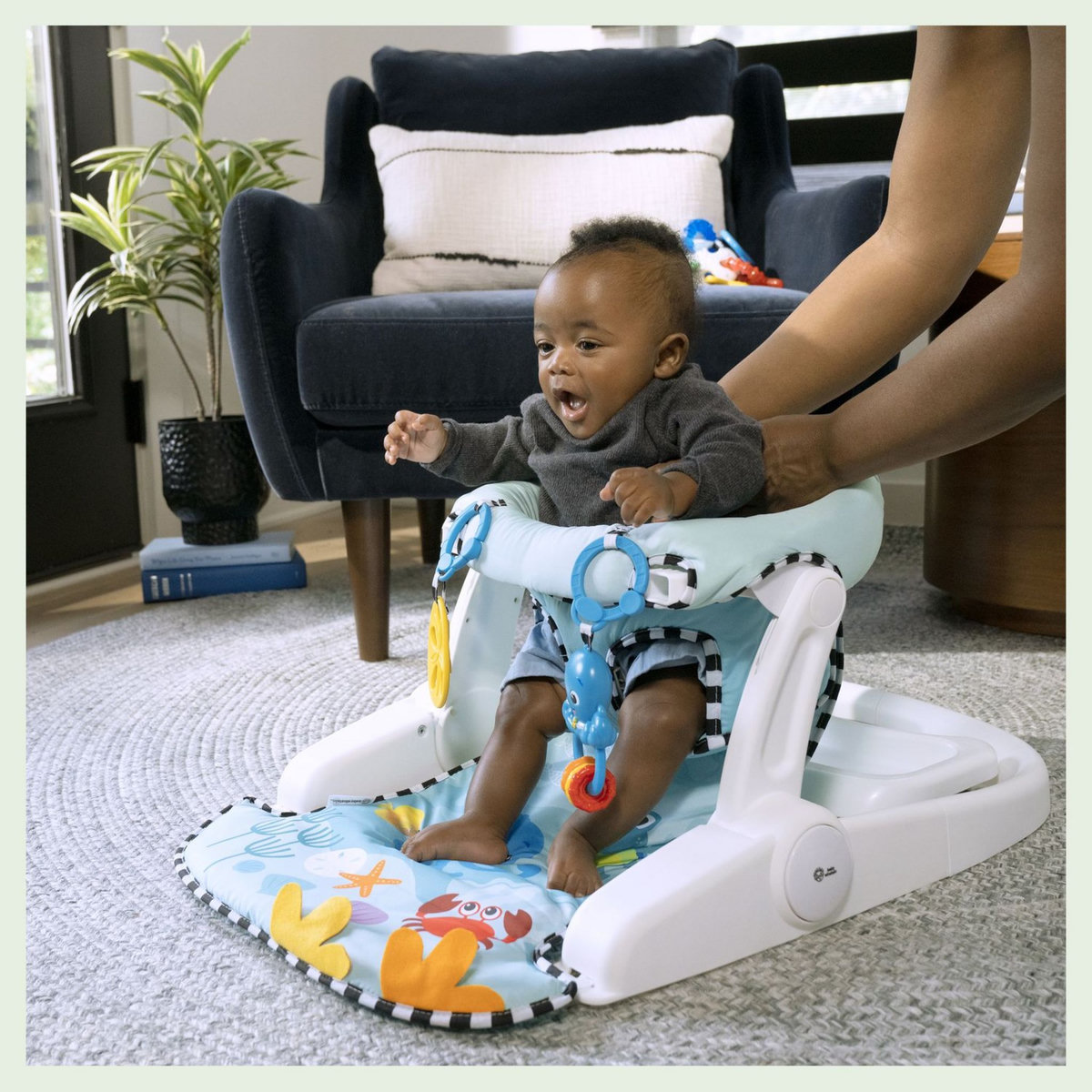 Baby Einstein Siège au sol position assise 2-en-1